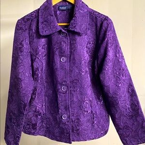 Purple tapestry jacket